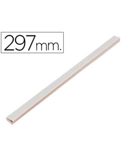 Lomera durable plastico 3 mm din a4 capacidad 30 hojas color blanco
