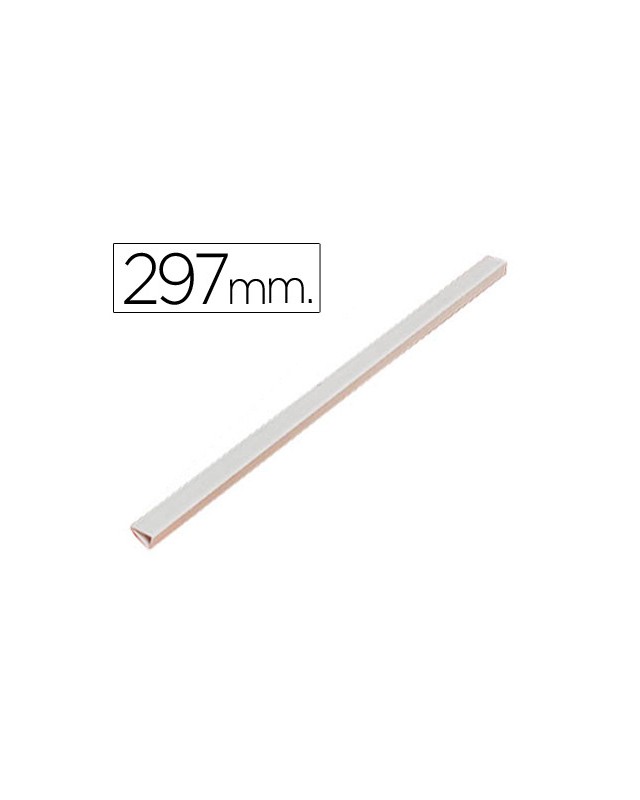 Lomera durable plastico 3 mm din a4 capacidad 30 hojas color blanco