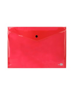 Carpeta liderpapel dossier broche 34040 polipropileno din a4 roja transparente 50 hojas