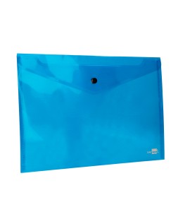 Carpeta liderpapel dossier broche 34042 polipropileno din a4 azul transparente 50 hojas