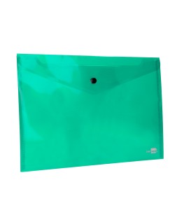 Carpeta liderpapel dossier broche 34043 polipropileno din a4 verde transparente 50 hojas