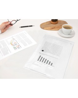Carpeta liderpapel dossier broche 34044 polipropileno din a4 incolora 50 hojas