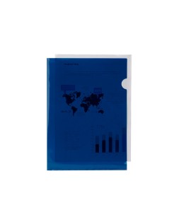 Carpeta liderpapel dossier uñero 44002 polipropileno din a4 azul 20 hojas
