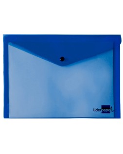 Carpeta liderpapel dossier broche 34352 polipropileno din a5 azul transparente