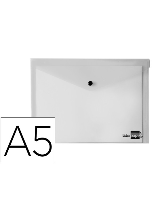 Carpeta liderpapel dossier broche 34354 polipropileno din a5 transparente