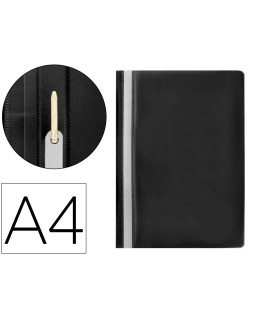 Carpeta dossier fastener plastico q-connect din a4 negra