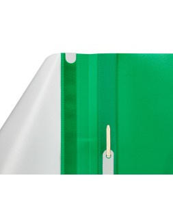 Carpeta dossier fastener plastico q-connect din a4 verde