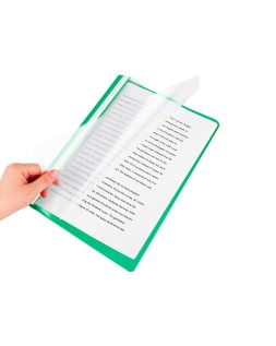 Carpeta dossier fastener plastico q-connect din a4 verde