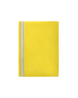 Carpeta dossier fastener plastico q-connect din a4 amarilla