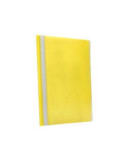 Carpeta dossier fastener plastico q-connect din a4 amarilla