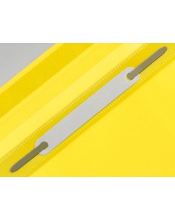 Carpeta dossier fastener plastico q-connect din a4 amarilla