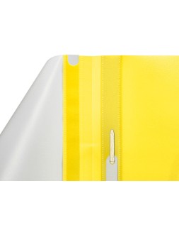 Carpeta dossier fastener plastico q-connect din a4 amarilla