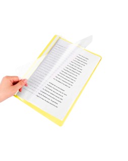 Carpeta dossier fastener plastico q-connect din a4 amarilla