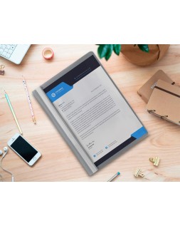 Carpeta dossier fastener plastico q-connect din a4 gris