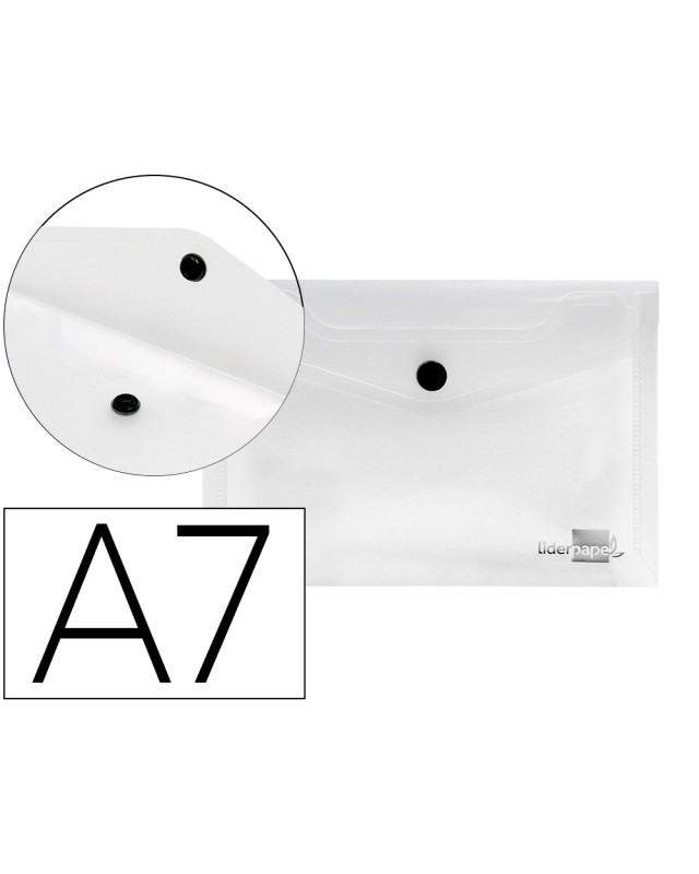 Carpeta liderpapel dossier broche 44224 polipropileno din a7 color transparente