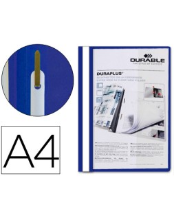 Carpeta duraplus din a4+ extra ancho con fastener azul durable