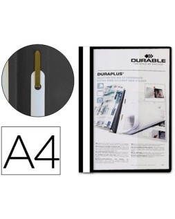 Carpeta duraplus din a4+ extra ancho con fastener negro durable