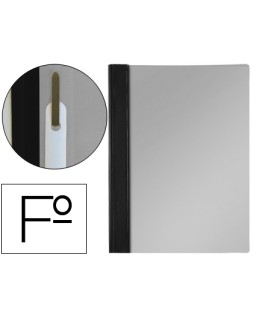 Carpeta dossier fastener pvc esselte folio negro