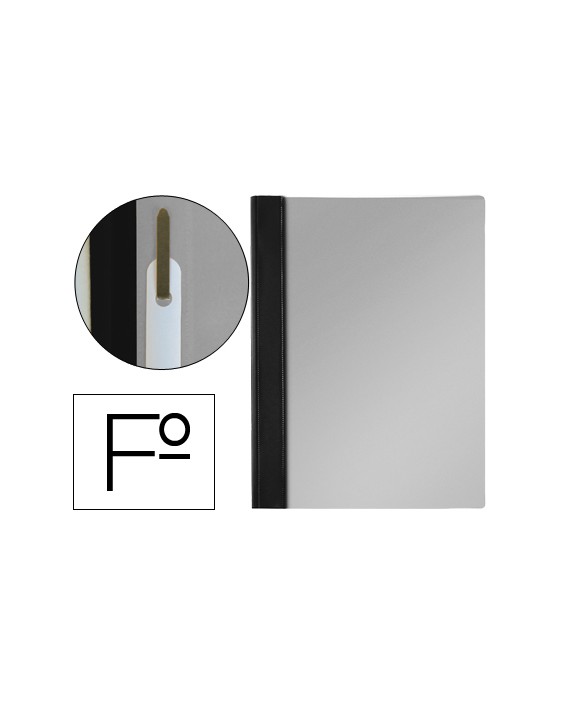 Carpeta dossier fastener pvc esselte folio negro