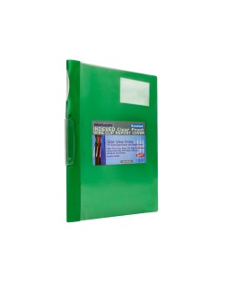 Carpeta beautone dossier pinza lateral 48383 polipropildin a4 verde pinza giratoria -pack de 10 retractilado
