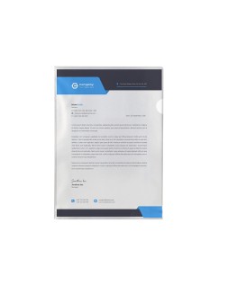 Carpeta q-connect dossier uñero plastico folio transparente 110 micras