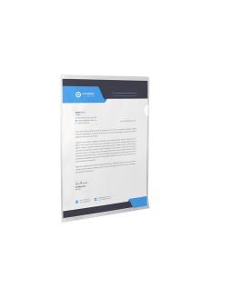 Carpeta q-connect dossier uñero plastico folio transparente 110 micras