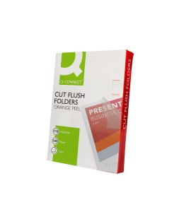 Carpeta q-connect dossier uñero plastico folio transparente 110 micras