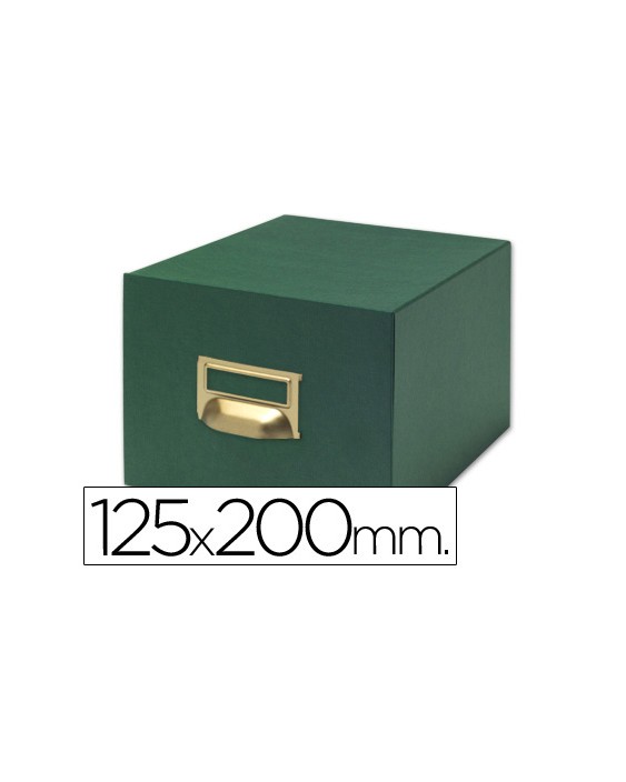 Fichero fichas tela verde 1000 fichas n.4 tamaño 125x200 mm