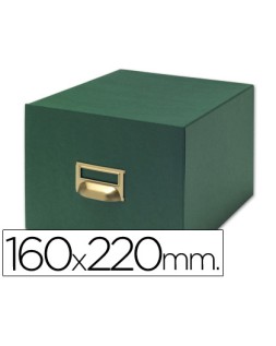 Fichero fichas tela verde 500 fichas n.5 tamaño 160x220 mm