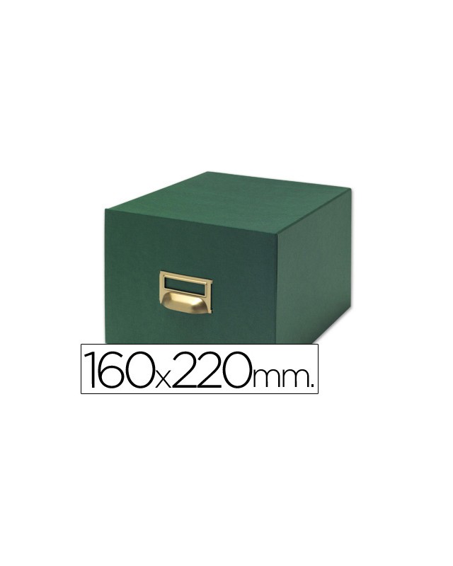 Fichero fichas tela verde 1000 fichas n.5 tamaño 160x220 mm