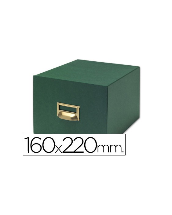 Fichero fichas tela verde 1000 fichas n.5 tamaño 160x220 mm