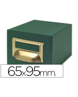 Fichero fichas tela verde 1000 fichas n.1 tamaño 65x95 mm