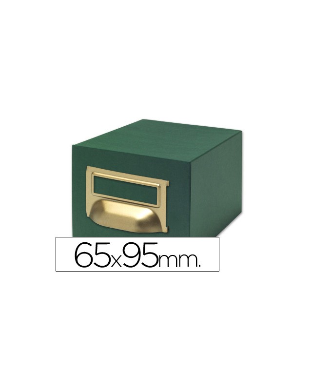 Fichero fichas tela verde 1000 fichas n.1 tamaño 65x95 mm