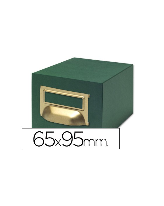 Fichero fichas tela verde 1000 fichas n.1 tamaño 65x95 mm