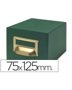 Fichero fichas tela verde 1000 fichas n.2 tamaño 75x125 mm