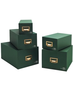 Fichero fichas tela verde 500 fichas n.2 tamaño 75x125 mm