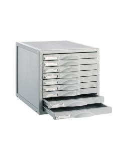 Fichero cajones de sobremesa 8409c 356x316x303 mm 9 cajones color gris