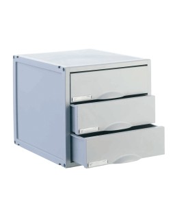 Fichero cajones de sobremesa archisystem 356x316x303 mm 3 cajones color gris