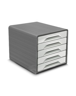 Fichero cajones de sobremesa cep smoove 5 cajones color gris 288x360x270 mm