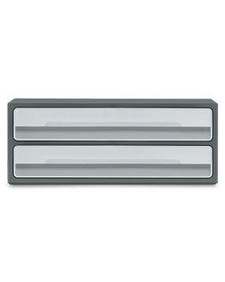 Fichero cajones de sobremesa cep moov up reciclado 80% 2 cajones color gris 275x369x146 mm