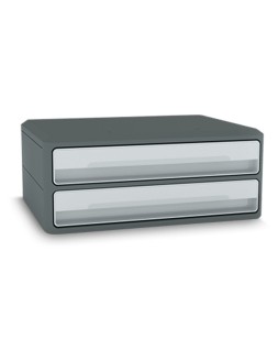 Fichero cajones de sobremesa cep moov up reciclado 80% 2 cajones color gris 275x369x146 mm