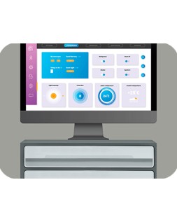 Fichero cajones de sobremesa cep moov up reciclado 80% 2 cajones color gris 275x369x146 mm