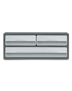 Fichero cajones de sobremesa cep moov up reciclado 80% 3 cajones color gris 275x369x146 mm