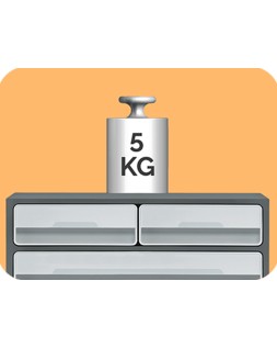 Fichero cajones de sobremesa cep moov up reciclado 80% 3 cajones color gris 275x369x146 mm