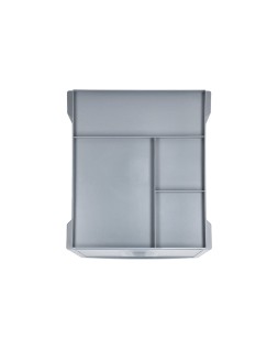Fichero cajones de sobremesa q-connect bandeja organizadora superior 6 cajones color gris opaco