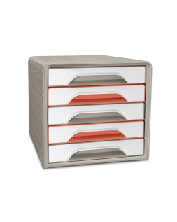 Fichero cajones de sobremesa cep terra nova 5 cajones smoove colores surtidos 360x288x271 mm