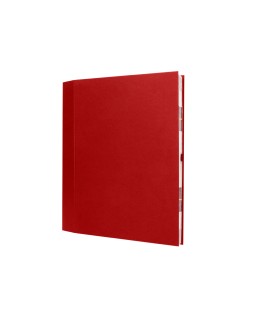 Carpeta fuelle liderpapel folio carton forrado burdeos