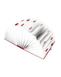 Carpeta fuelle liderpapel folio carton forrado burdeos