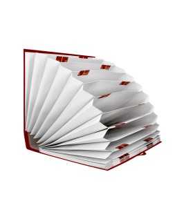 Carpeta fuelle liderpapel folio carton forrado burdeos