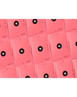 Carpeta antartik clasificadora a4 12 departamentos gomas carton forrado color coral